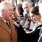 The Prince of Wales on a visit to Cambridge