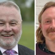 Peterborough City Council leader Wayne Fitzgerald, and a Conservative, (left) and union official James Youd (right). Mr Youd has criticised Labour Mayor Dr Nik Johnson for his choice of deputy.