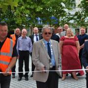 Pictured left to right:  Nick Barker, Cllr Peter Human, and Cllr Andrew Lynn. Other councillors – including council leader Sam Hoy and Cllr Aigars Balsevics – attended.