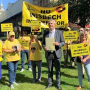 WisWIN protestors in London to meet MP Steve Barclay and create wider awareness of their bid to halt a Â£300m mega incinerator proposed for Wisbech.