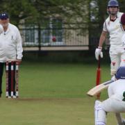 Chatteris in action with City of Ely before the game was abandoned.