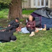 Rough sleepers have been living on Old Vicarage Gardens in Wisbech for at least a week, according to The Rev Canon Matthew Bradbury.