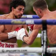 Jordan Gill v Reece Bellotti (pic Mark Robinson/Matchroom Boxing)