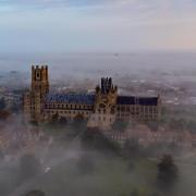 The cathedral - the great ship of The Fens - towers over the city of Ely