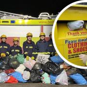 Cambridgeshire fire stations helped to raise £85,000 for The Fire Fighters Charity last month (January) through clothing collections.