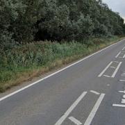 A man was taken to hospital after a car and a van crashed near the Arthur Rickwood site on the A142 between Chatteris and Mepal.