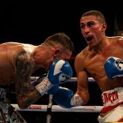 Chatteris' Jordan Gill (right) is ready to step-up the world featherweight boxing rankings.