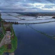 North Bank near the B1040 will be closed from tonight (February 21) due to a flood warning. Pictured is flooding in 2019.