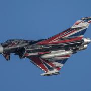 RAF Eurofighter Typhoon at the Duxford Flying Finale.