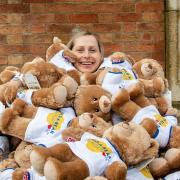 The donated Build-A-Bear bears have been successfully delivered to RAF Wittering. Credit: Little Troopers.