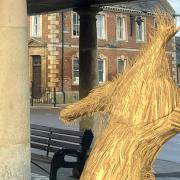 Visitors using a mobile app to explore Whittlesey came across an augmented reality version of the town's Straw Bear.