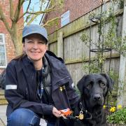 Guide Dogs mobility specialist Beverly Brocklehurst and trainee guide dog May