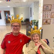 Trevor Daisley and Winifred Redhead, who were crowned King and Queen for the day.