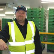 Richard Hall, operations director, Suncrop in the packing area.