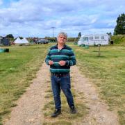 Nigel Marsh at the campsite in Heacham