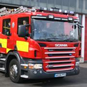 A chimney caught fire in Wood Street, Doddington, on New Year's Eve.