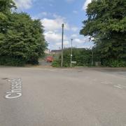 The entrance to the former gas depot where 19 new homes are set to be built in Wisbech