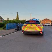 The motorbike seized by Cambridgeshire Police.