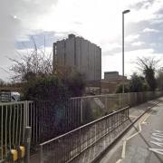 The former hospital tower in Wisbech, which is set to be demolished