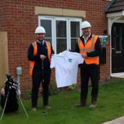 Damien Ramm, left, with Ben Smith, managing director of Persimmon Homes East Midlands