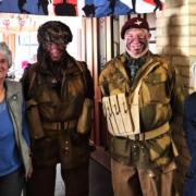 David and John Saunders, who dressed in period attire, brought fascinating items, and shared their stories with residents.