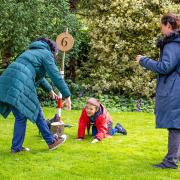 Families enjoy free family fun with Active Fenland during an open event at the grounds of the National Trust’s Peckover House in Wisbech.