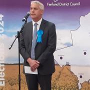 Steve Barclay giving his winning speech after retaining his North East Cambridgeshire seat in the 2024 General Election.