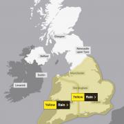 The Met Office has issued a yellow weather warning for heavy rain across Cambridgeshire.