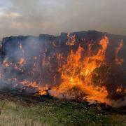 2,000 tonnes of straw was set on fire in Chatteris.