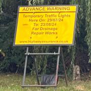 Temporary traffic lights in Doddington Road, Wimblington, are scheduled to be removed on September 13.