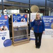 As part of Tesco's Stronger Starts campaign, between 12-1pm, shoppers in the Wisbech store can take a lucky dip to find a gold version of Tesco’s famous blue voting token.