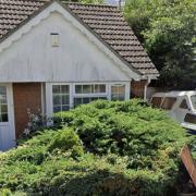 A boat fire spread to a garage and caused external damage to this bungalow in Waterfields, Chatteris, on September 15.