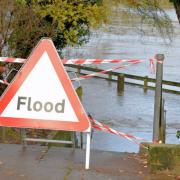 A flood warning is in place for Chatteris for the next four days.