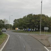 A tractor and trailer overturned on the A47 Walton Highway near Wisbech on Monday September 30.