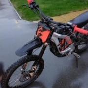 This e-bike was seized in Whittlesey as the riders were seen on public roads with no safety equipment or lights.