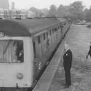 This special excursion train on September 23 1978 was the first passenger train to leave the old Wisbech Station for ten years. Passengers were waved off by the deputy town mayor Fedor Rikovsky