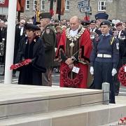 The wreath-laying service in March on Remembrance Sunday