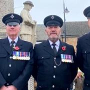 Mark (left) with two of his HMP Whitemoor colleagues, Dave and Matt, who are also ex-military servicemen