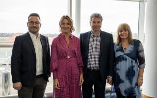 From left: Paul Sheldrake and Lynn Walters of Pure, with Dr George Sik and Pauline Smith of eras, at the Best Employers Eastern Region 2023 launch conference