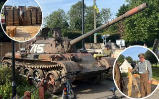 Not every day do you see a army tank in your local park