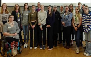 Some of the delegates and students who attended an International Women’s Day event at Neale-Wade Academy in March to talk about careers, barriers and how we might overcome them.