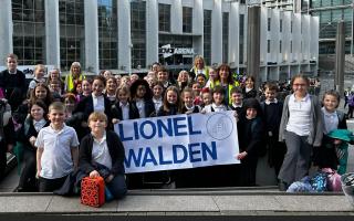 Pupils from Lionel Walden Primary School in Doddington, Cambridgeshire, sang in the Voice in a Million 2024 at Wembley Arena in London on March 20.