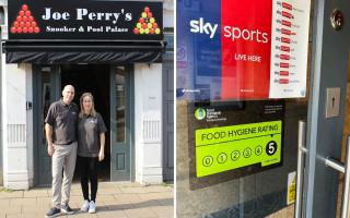 Joe Perry's Snooker & Pool Palace in Chatteris has received a five-star food hygiene rating from the Food Standards Agency. 