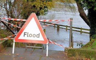 A flood warning is in place for Chatteris for the next four days.