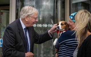 The Duke of Gloucester visits Purina's Wisbech factory.