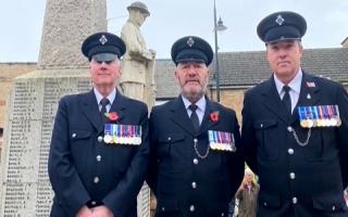 Mark (left) with two of his HMP Whitemoor colleagues, Dave and Matt, who are also ex-military servicemen